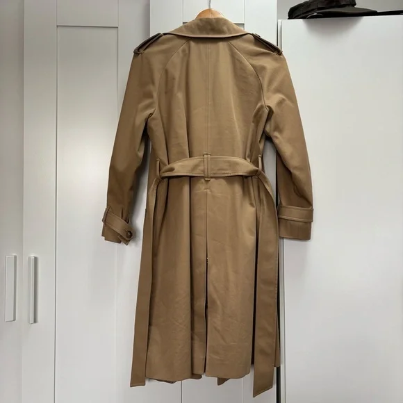 Sezane Scott Camel Trench Coat - Picture 3 of 6